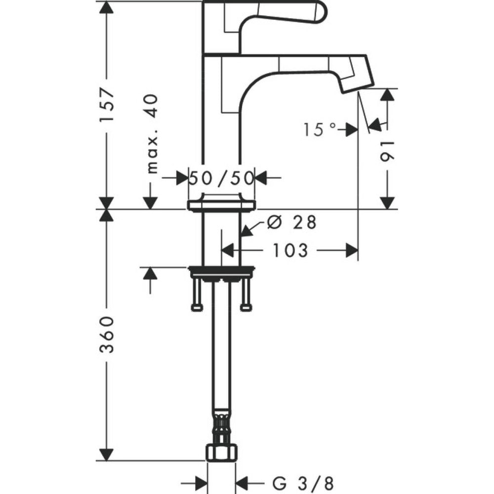 Robinet lavoar Hansgrohe Axor Citterio M