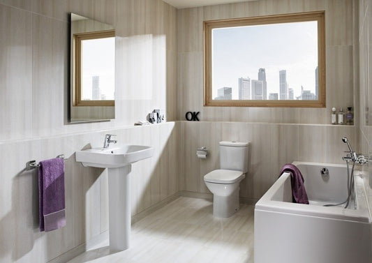 Vas WC pe pardoseala Roca Debba 36x66 cm evacuare verticala