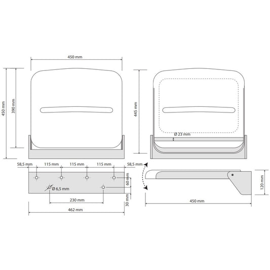 Scaun dus suspendat pentru persoane cu dizabilitati Bemeta Help, negru