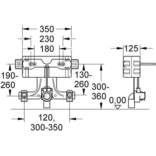 Grohe Uniset Cadru montaj pentru bideu