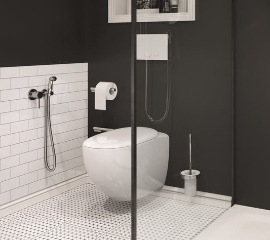 Kludi Bozz Set dus igienic cu baterie incastrata, suport si furtun 125 cm