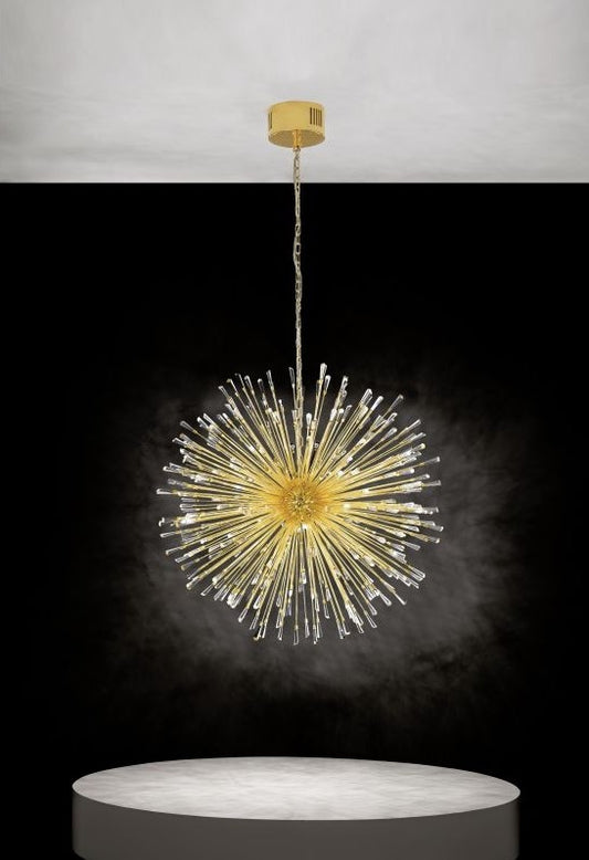 Eglo Vivaldo 1 Pendul 32x1.2W, auriu/transparent