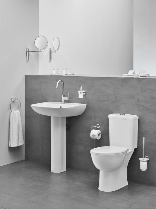 Vas WC pe pardoseala Grohe Bau Ceramic Rimless 36x62 cm evacuare orizontala sau verticala