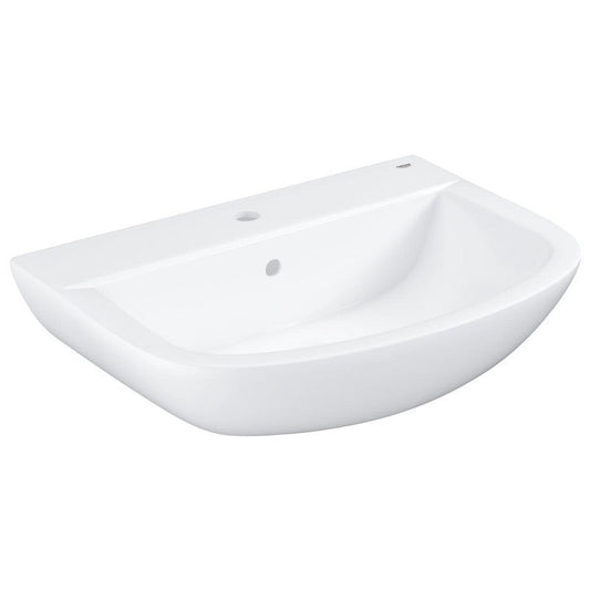 Chiuveta baie suspendata Grohe Bau Ceramic 65x47 cm, cu semipicior