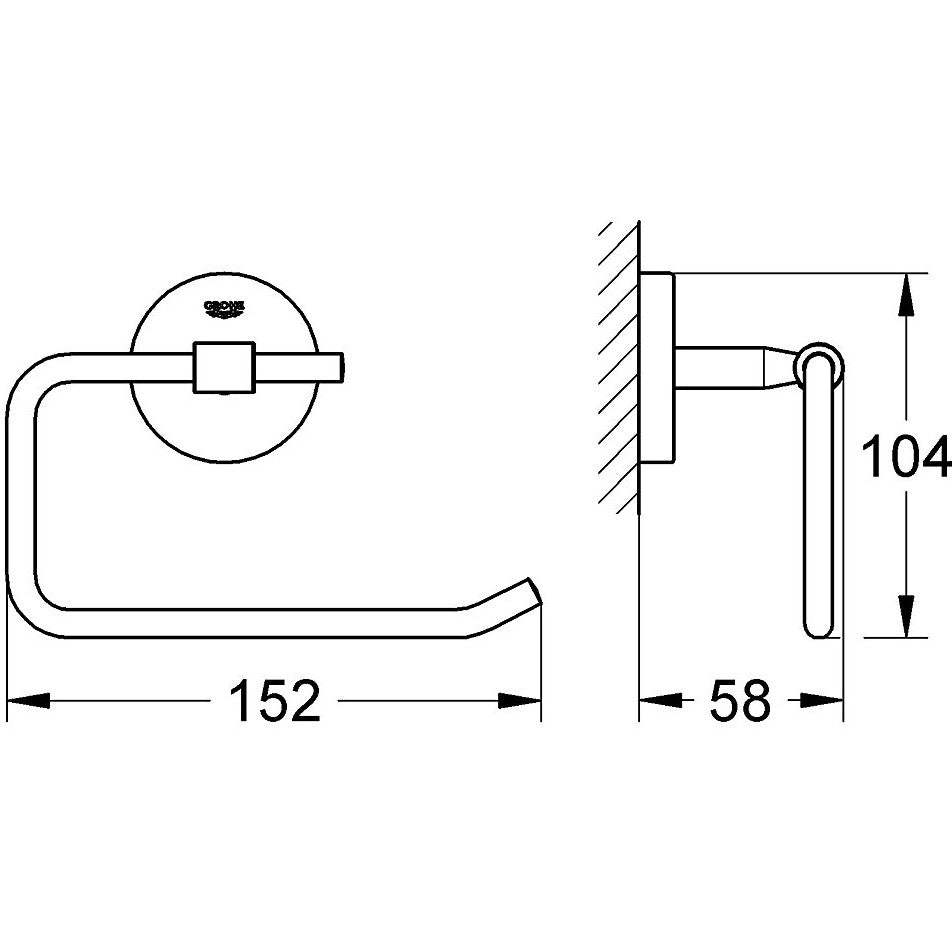 Grohe BauCosmopolitan Suport hartie igienica