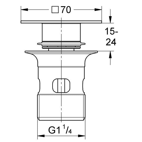 Grohe Ventil parte superioara, crom