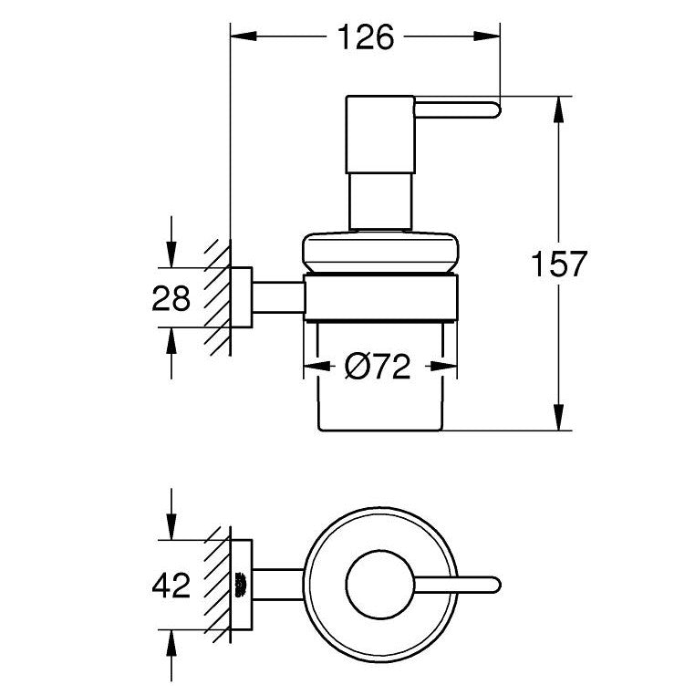 Grohe Essentials Cube Dozator sapun lichid