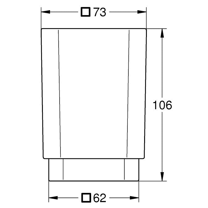 Grohe Selection Cube Pahar sticla