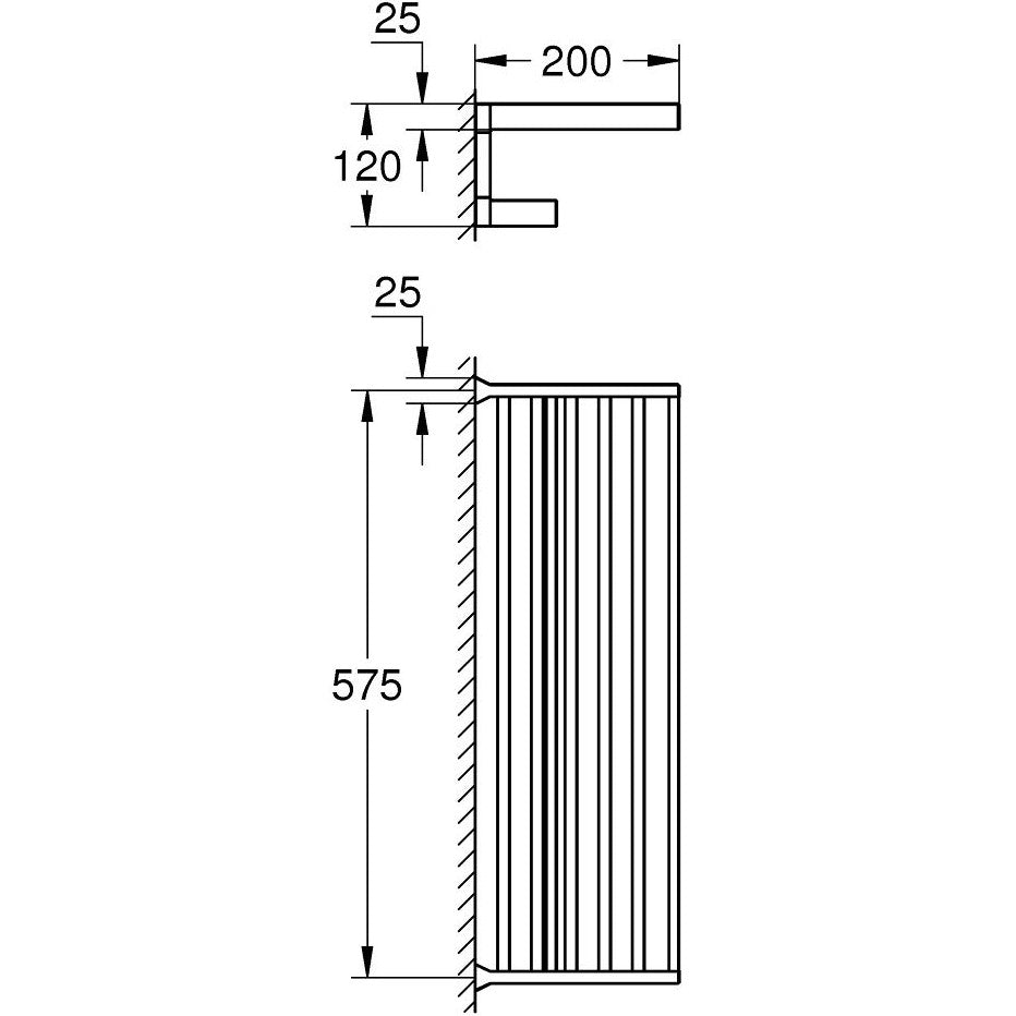 Grohe Selection Cube Raft (etajera) prosop baie 60 cm