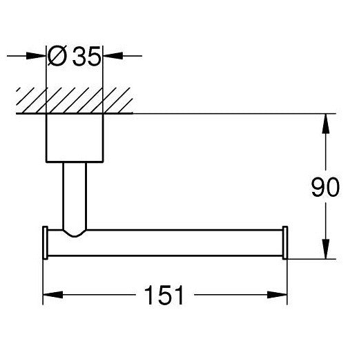 Grohe Atrio Suport hartie igienica fara aparatoare