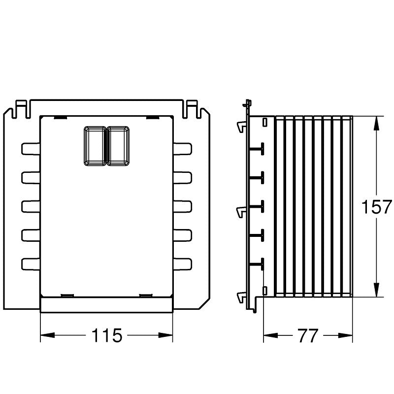 Grohe Burduf de vizitare pentru placi de actionare mici