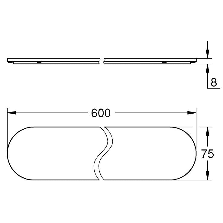 Grohe Selection Polita sticla 60 cm
