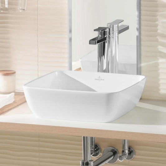Lavoar baie pe blat, patrat Villeroy & Boch Artis 41x41 cm