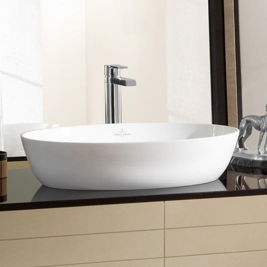 Lavoar baie pe blat, oval Villeroy & Boch Artis 61x41 cm, optional bicolor