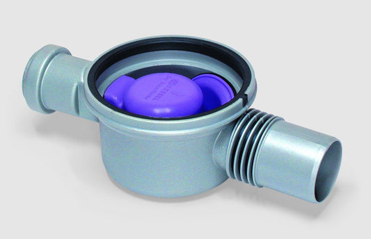 Corp sifon de pardoseala Kessel Superflat de trecere, intrare laterala Ø4 cm