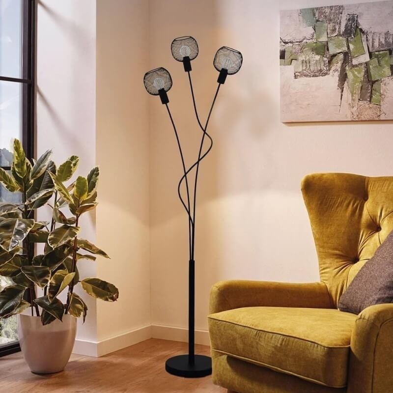 Eglo Wrington 1 Lampadar 3x40W, negru