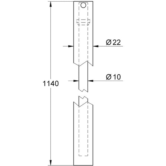 Grohe Extensie bara dus cu 15 cm