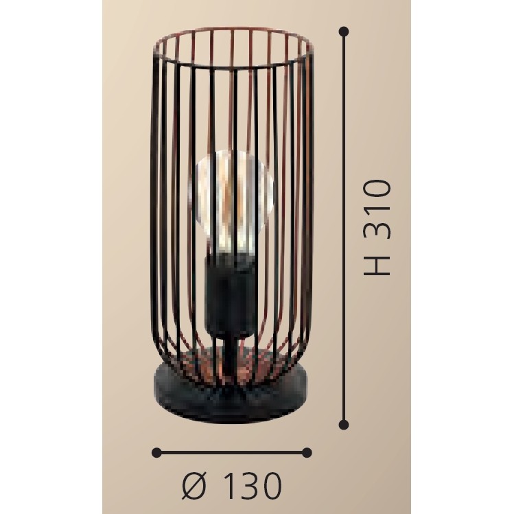 Eglo Roccamena Veioza 1x60W, cupru