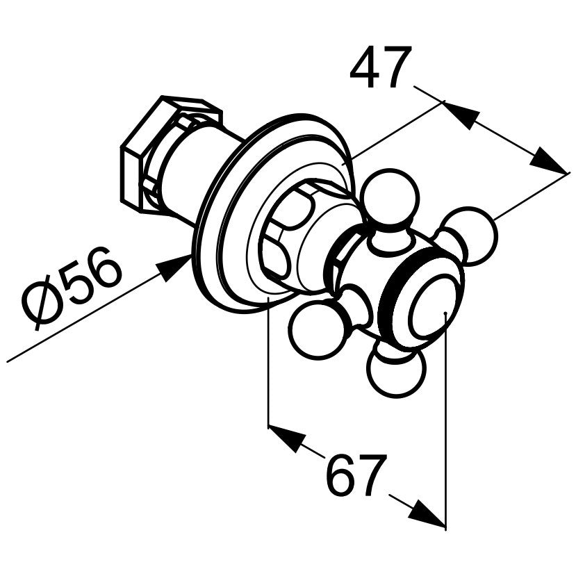 Kludi Adlon Robinet incastrat, placat cu aur