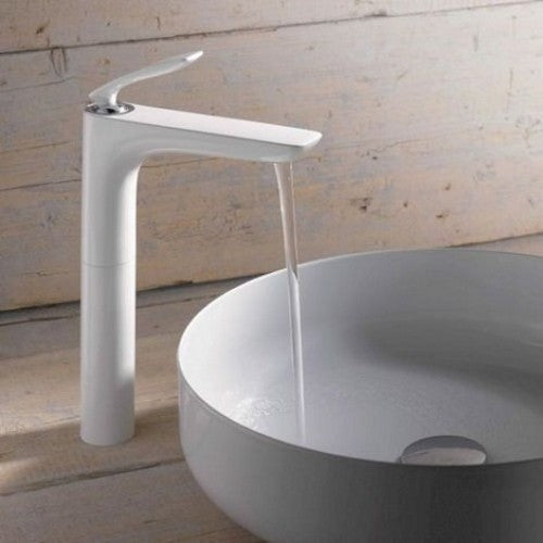 Baterie lavoar pe blat alba Kludi Balance White, H27 cm