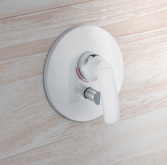 Kludi Balance White Baterie cada dus incastrata, alb