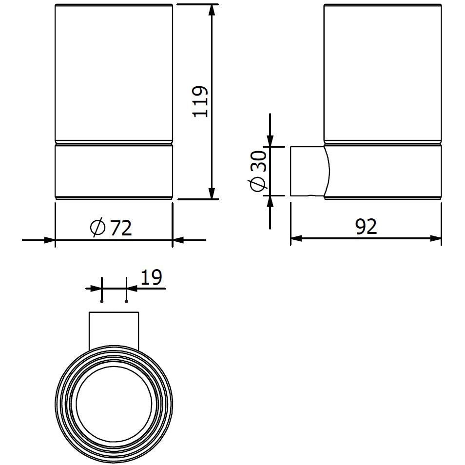 Kludi Vela R Pahar cu suport, negru mat