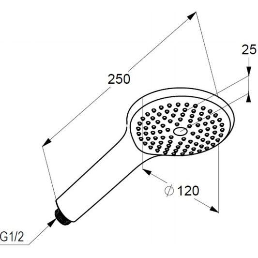 Para dus Kludi Freshline RS cu 1 jet, alb