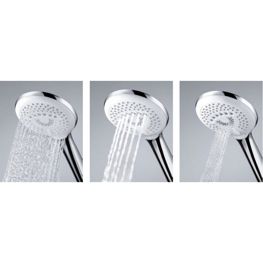 Para dus Kludi Freshline cu 3 tipuri de jet