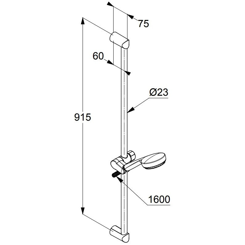 Kludi Logo 3S Set de dus cu bara 92 cm