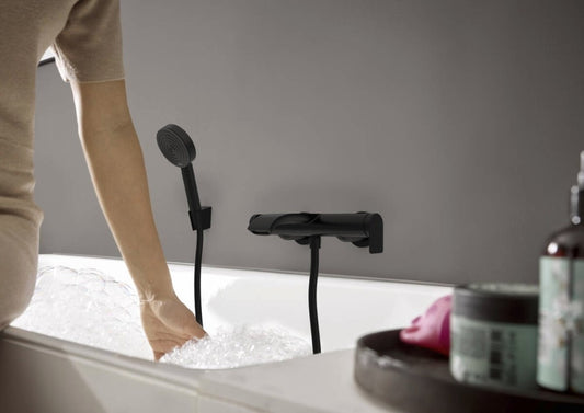 Hansgrohe Vivenis Baterie cada dus monocomanda, negru mat