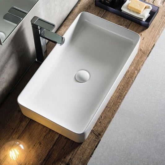 Chiuveta baie pe blat Fluminia Lena 61x35 cm