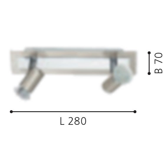 Eglo Rottelo Aplica cu spot 2x5W, nichel mat