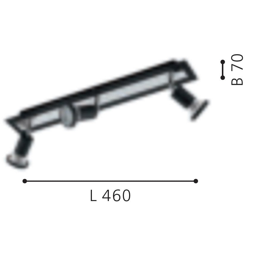 Eglo Sarria Plafoniera cu spot 3x5W, negru