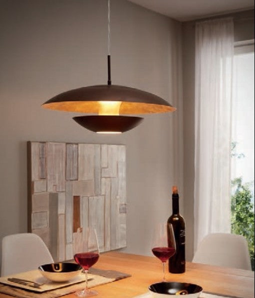 Eglo Nuvano Pendul 1x60W, maro inchis