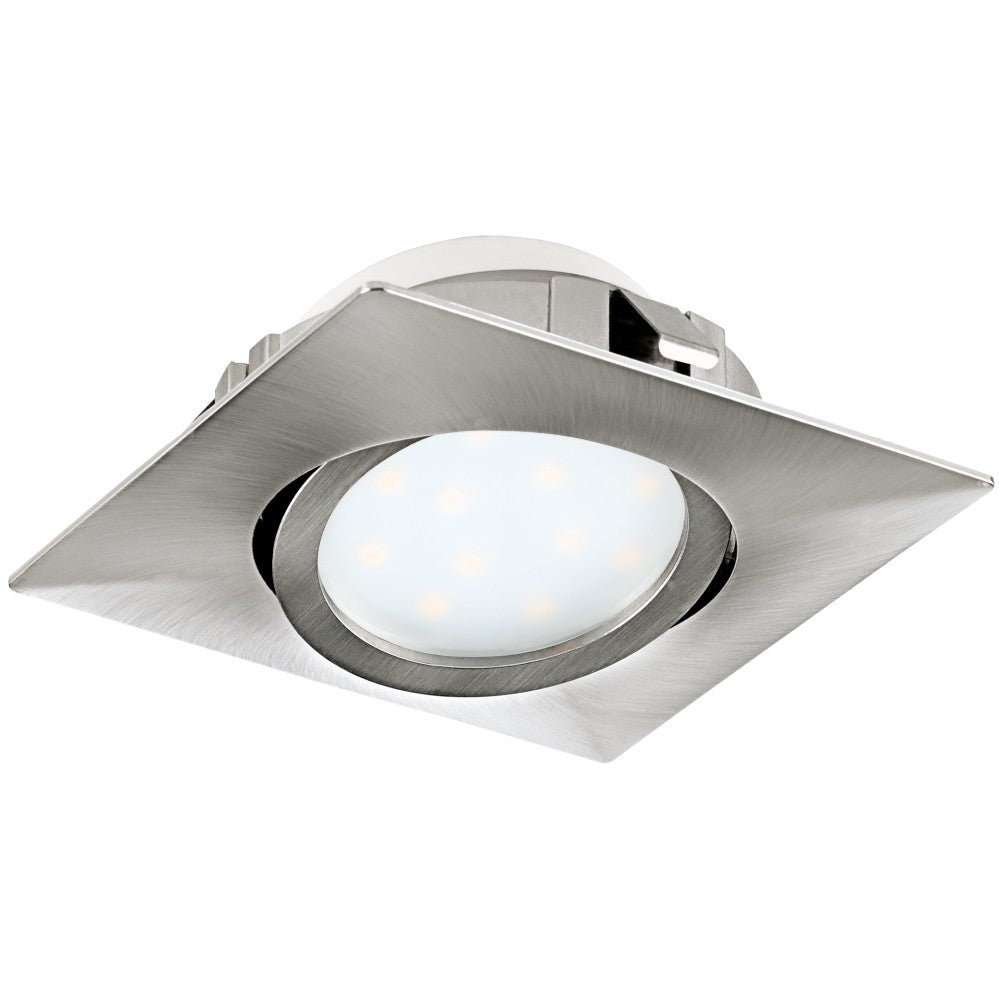 Eglo Pineda Spot incastrat patrat 1x6W, nichel mat
