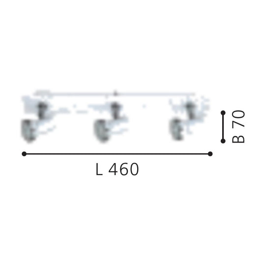 Eglo Tamara 1 Aplica baie cu spot 3x3.3W, alb