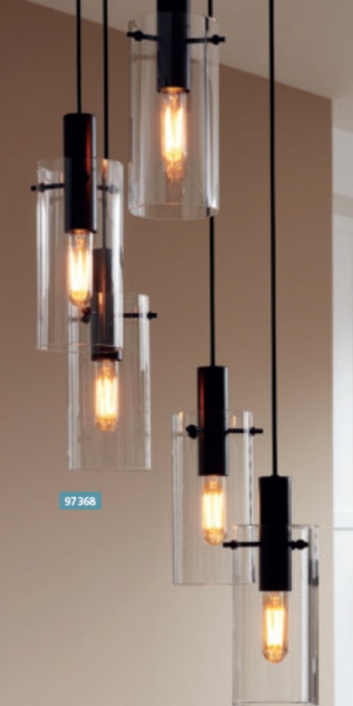 Eglo Montefino Pendul 5x60W, negru