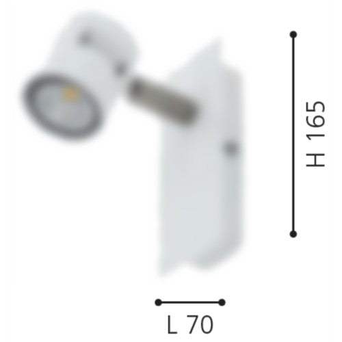 Eglo Vergiano Aplica cu spot 1x5W, alb