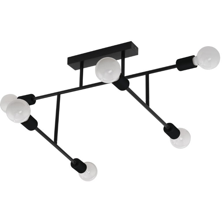 Eglo Belsiana Plafoniera cu spoturi 6x40W, negru