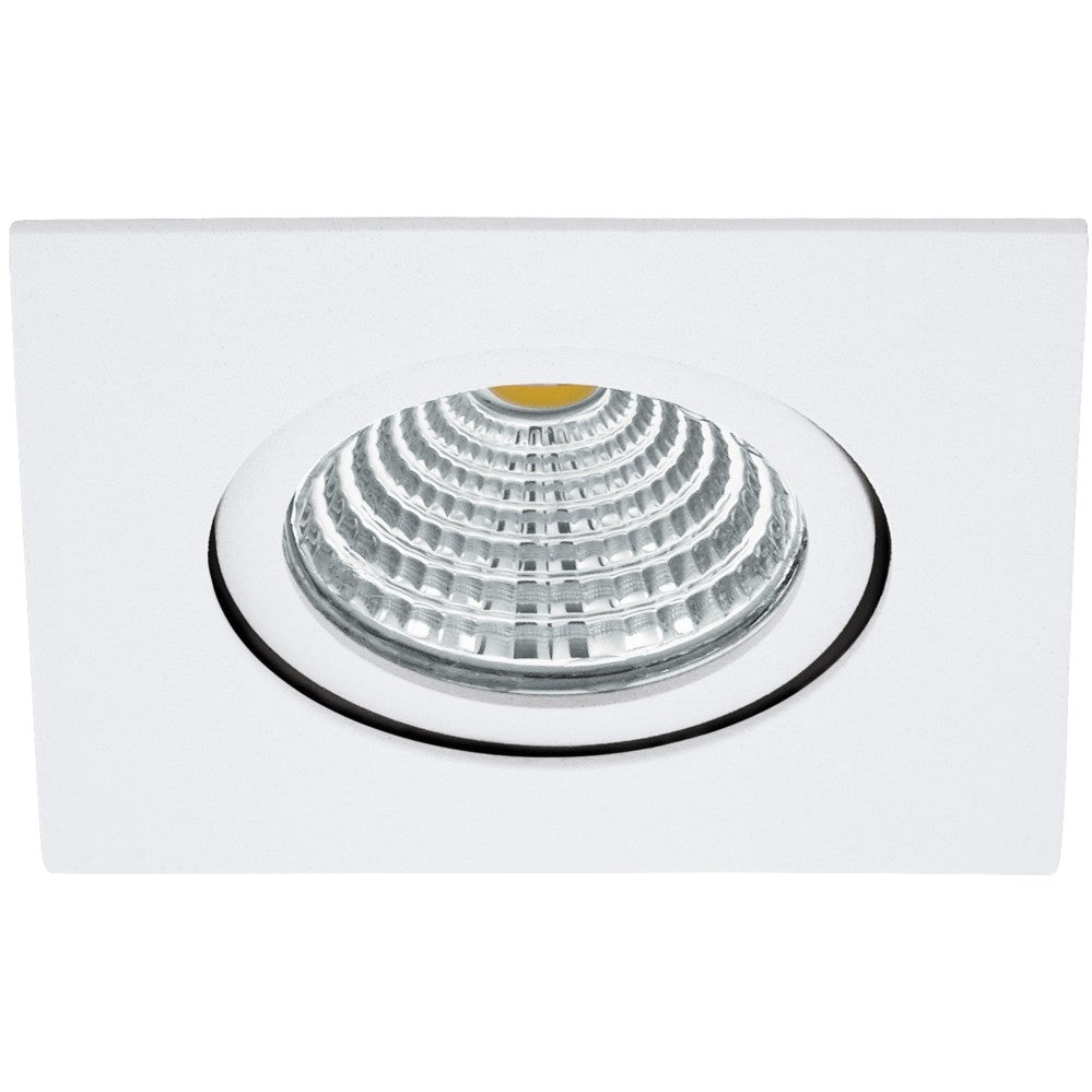 Eglo Saliceto Spot incastrat patrat 1x6W, orientabil, lumina neutra, alb