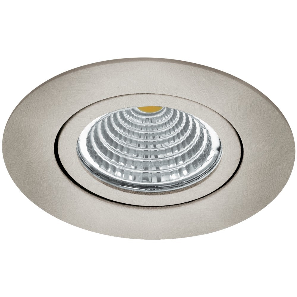 Eglo Saliceto Spot incastrat rotund 1x6W, orientabil, lumina neutra, nichel mat