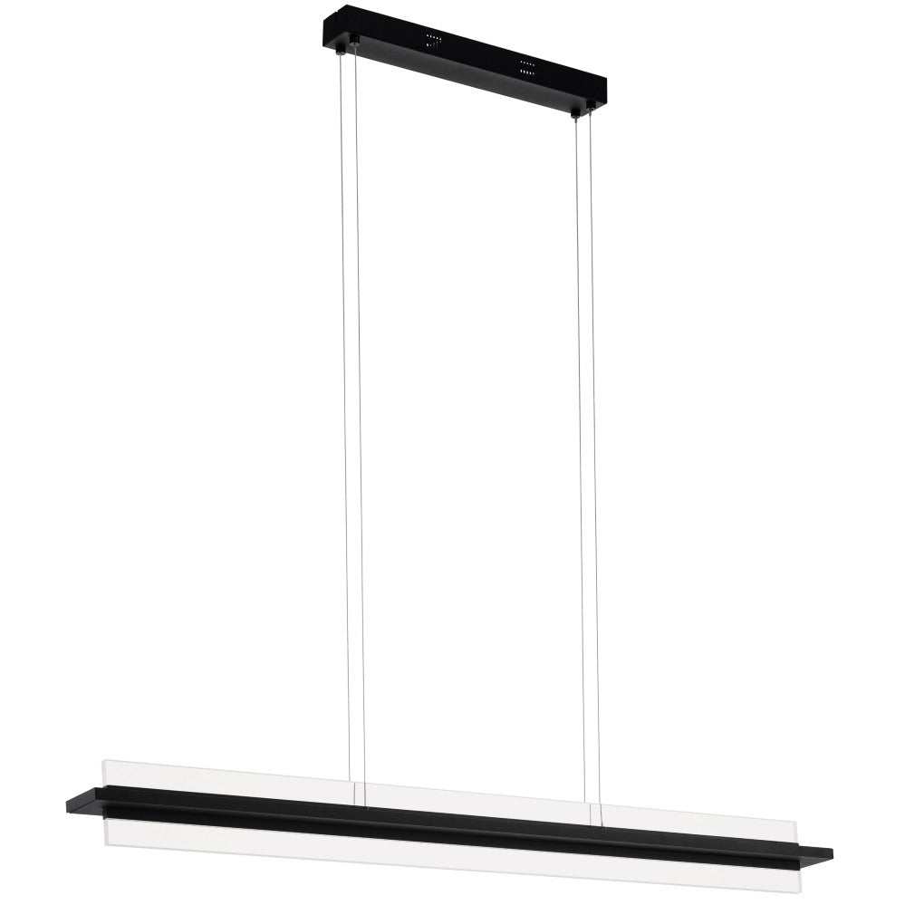 Eglo Spadafora Lustra 1x18W, negru/transparent