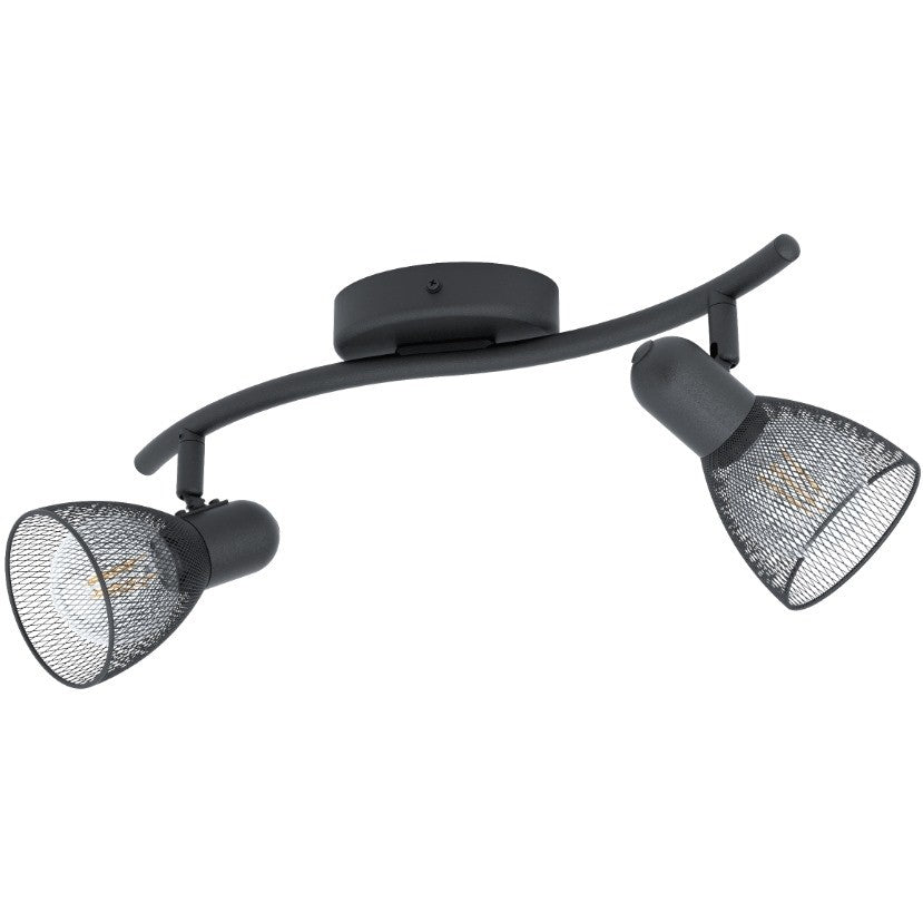 Eglo Carovigno Plafoniera cu spoturi 2x40W, negru