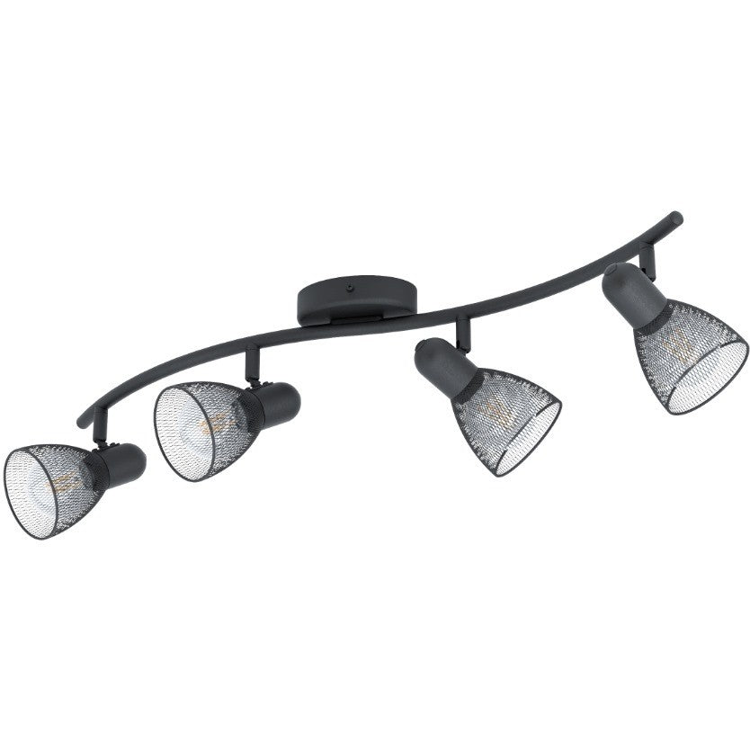 Eglo Carovigno Plafoniera cu spoturi 4x40W, negru