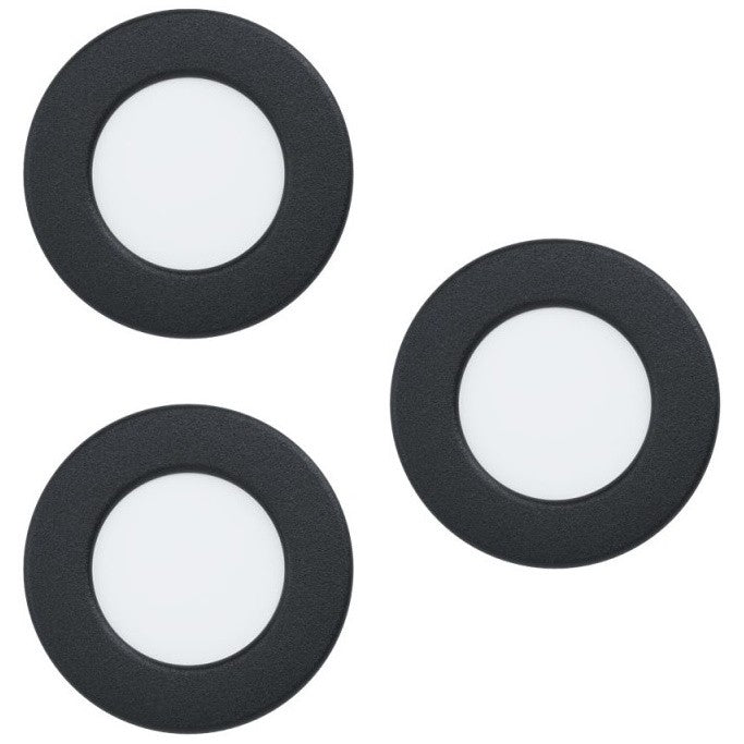 Eglo Fueva 5 Spot rotund incastrat 3x2.7W, IP20 negru