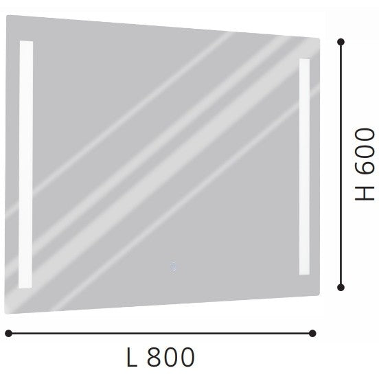 Eglo Buenavista Oglinda cu iluminare LED 80xH60 cm