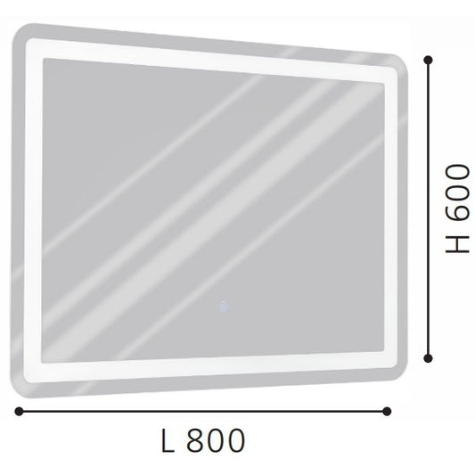 Eglo Buenavista 1 Oglinda cu iluminare LED 80x60 cm