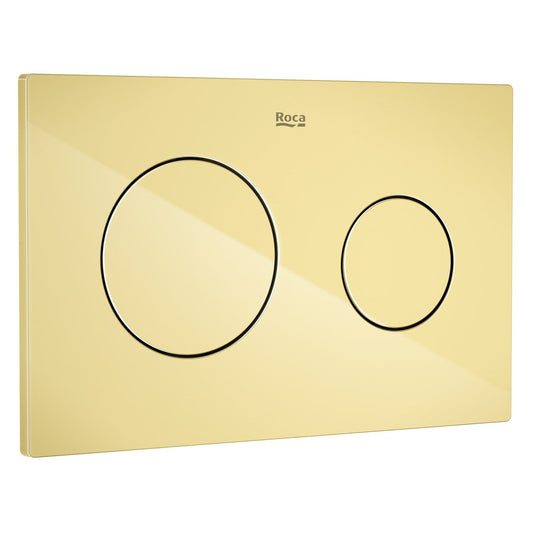 Roca Dual One Clapeta de actionare Dual Flush, auriu lucios