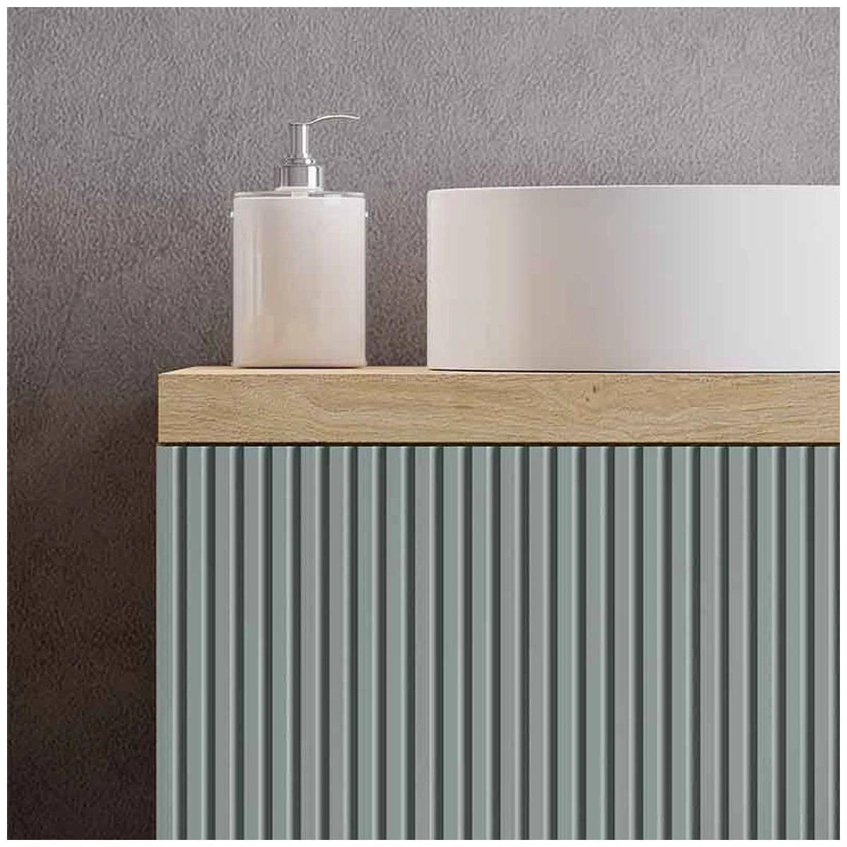 Fluminia Rovere naturale Blat baie pentru mobilier 60x46xH3.8 cm - ambient