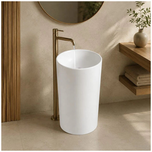 Lavoar baie freestanding Fluminia Athos New 40x40 cm, fara preaplin - ambient